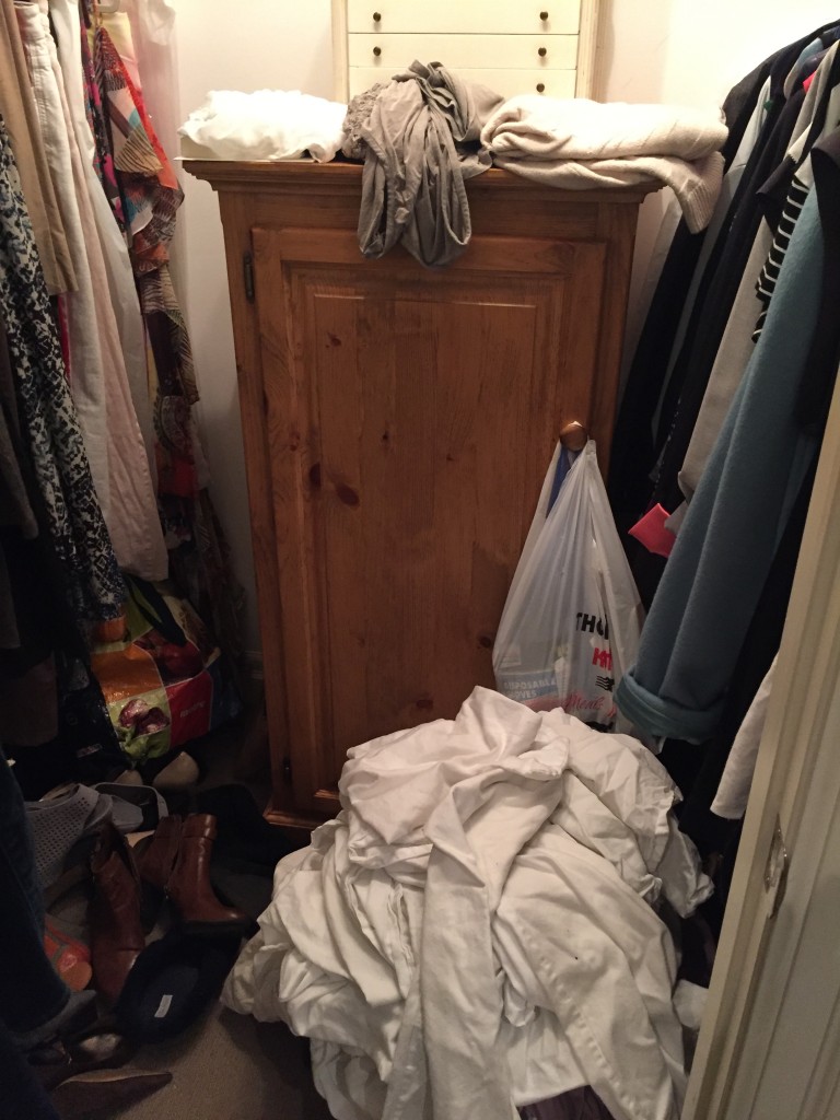 closet clutter